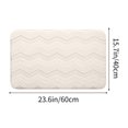 thumbnail image 3 of AZXY Bathroom Rugs Clearance,Bath Mats for Bathroom Floor,Nonslip Bathmat Under $15,Washable Absorbent Plush Bath Mat White, 3 of 7