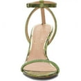 thumbnail image 3 of Jessica Simpson Baharia Sandals Women Ankle Strap Stiletto Heel Fashion Pumps (Green, 11), 3 of 8