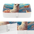 thumbnail image 4 of Alpaca Portable PU Leather Jewelry Organizer with Removable Compartment, Necklace Holder, Bracelet Holder, and Jewelry Boxes, 4 of 6