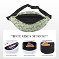 thumbnail image 5 of Easygdp Green Snake Fanny Pack for Men Women,Fashion Waist Packs,Travel Hiking Chest Bag Daypack, 5 of 7