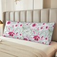 thumbnail image 2 of Naloa Lilies Flowers Body Pillow Cover, Pillowcases with Hidden Zipper Breathable Long Pillow Case (Pillows are not included,20x54 inch), 2 of 7