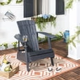 thumbnail image 2 of Safavieh Vista Outdoor Adirondack Chair w/ Wine Glass Holder - Grey, 2 of 8