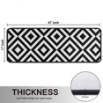 thumbnail image 5 of Kitchen Rugs Sets Of 2,Black White Checkerboard Checkered Pattern Anti Fatigue Kitchen Mat Rugs Non Slip Washable,Decorative Kitchen Floor Mats for Kitchen,Sink,Laundry,17"x47"+17"x47", 5 of 5