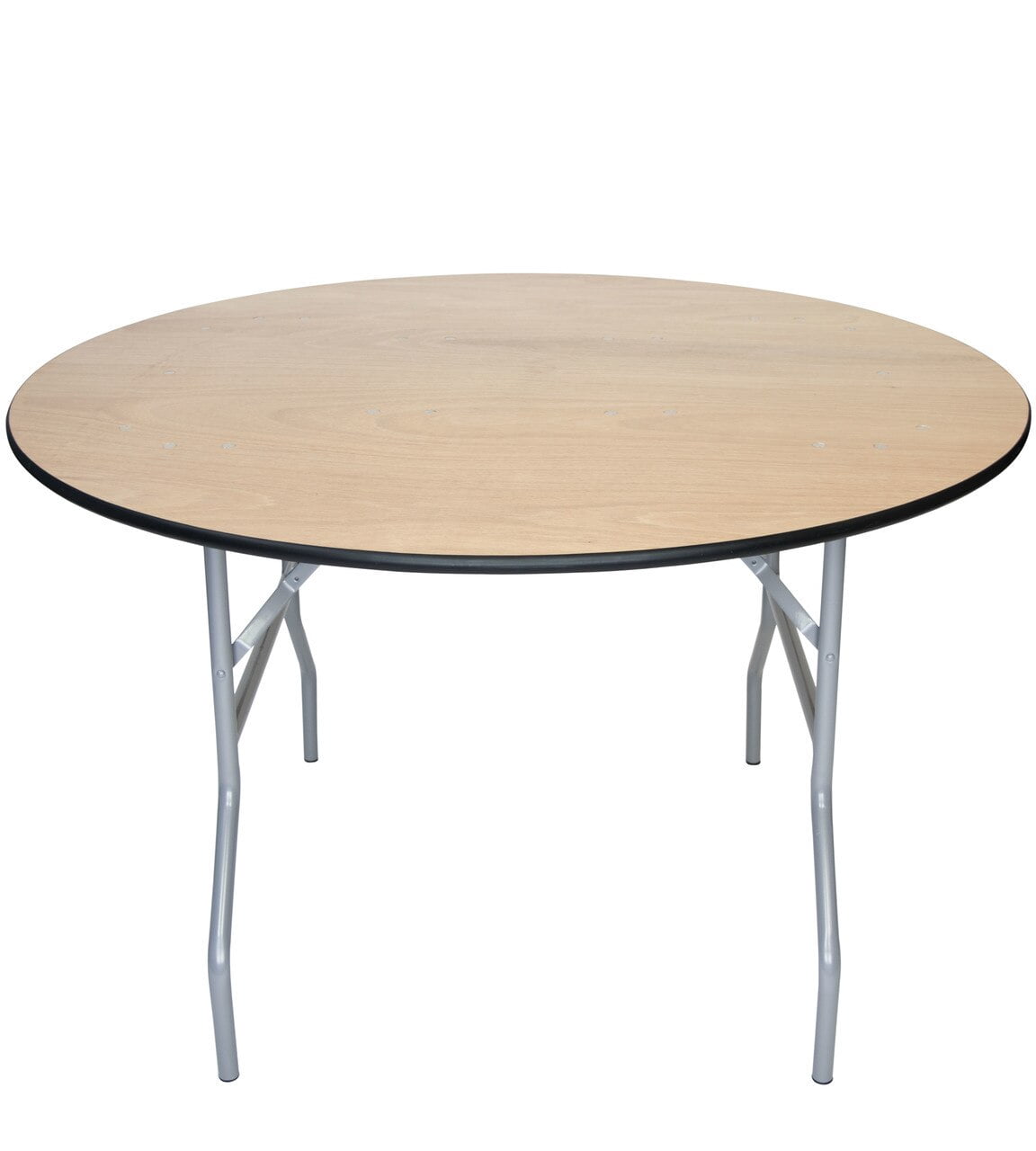 Table - 48" WFT Series Russian Birch Wood Round - Rubber Edge