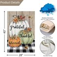 thumbnail image 4 of Thanksgiving Fall Garden Flag 28x40 Inch Grateful Thankful Blessed Double Sided Welcome Large Burlap Autumn Holiday Yard Sign Outside Outdoor House Decoration, 4 of 6