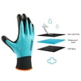 thumbnail image 5 of COOLJOB Waterproof Gardening Work Gloves Gifts for Women & Men, Double Rubber Coated Non-slip Working Gloves Bulk for Garden Yard Gardener Outdoor Construction Worker, Unisex Blue Large Size 2 Pairs, 5 of 7