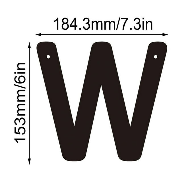 House Number Sign Iron Three-Dimensional Letter With Screws For Home Garden Shop Decoration