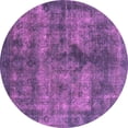 thumbnail image 1 of Ahgly Company Indoor Round Oriental Pink Industrial Area Rugs, 3' Round, 1 of 4