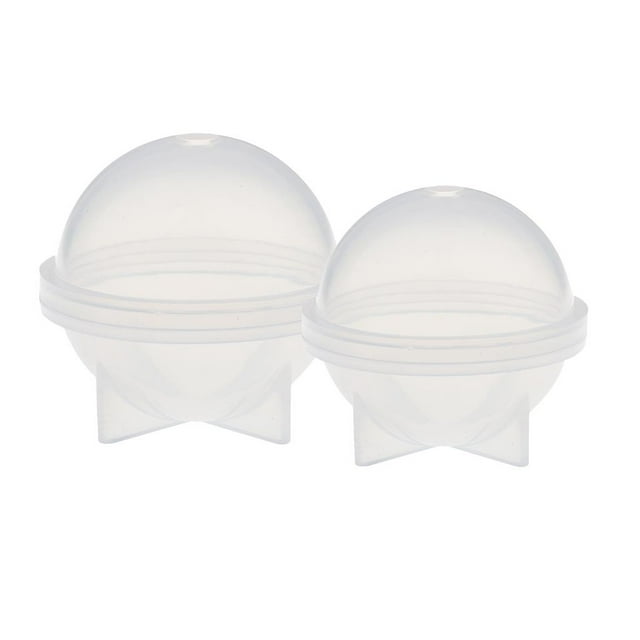 Abbracc 2 Pieces DIY Silicone Sphere Ball Resin Casting Handcraft