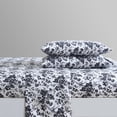 thumbnail image 4 of Betsey Johnson Betsey's Toile Black King Sheet Set, Soft Easy-Care Bedding, Machine Washable, 4 of 8