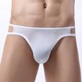 thumbnail image 2 of successthop Underwear Low Rise Brief Men Plus Size Comfortable Sport Lightweight Solid Confidence Underpant White L, 2 of 6