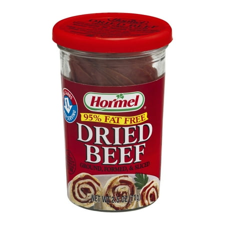 HORMEL Dried Ground Formed & Sliced Dried Beef 2.5 OZ JAR