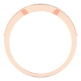 thumbnail image 5 of 0.25 ct Brilliant Round Cut Natural Peridot 18K Rose Gold Stackable Band SZ 8.5, 5 of 6