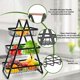 thumbnail image 3 of 3-Tier Countertop Fruit Basket - Multi-Use Kitchen Organizer B, 3 of 5