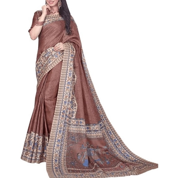 Accessorize Kingdom Cotton Silk Saree With Blouse Piece