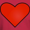 thumbnail image 3 of CafePress - Red Heart Drawing T Shirt - Men's Classic Graphic Cotton T-Shirt, 3 of 4