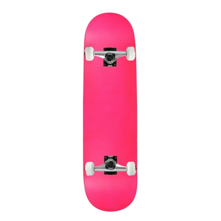 Moose Complete Skateboard Neon Pink 7.5  Silver/White Assembled price history on PriceWatchPro