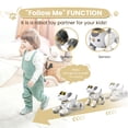 thumbnail image 2 of FUUY Perro Control Remoto para Niños Perro Robot Dorado Que Actúa Como un Perro Real Mascota Robot Interactiva Sígame Juguetes Robóticos Perro Robot Inteligente Diseño Programable para Cantar y Baila, 2 of 7