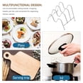thumbnail image 3 of SWETRACE Organizador De Ollas Y Tapas De Hierro Plateado Para Cocina Con Soporte Para Tablas Y Bandejas, 3 of 8