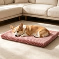 thumbnail image 2 of Dog Bed Crate Mat, Soft Durable Washable Anti-Slip Kennel Pad for Dogs & Cats, Non-Slip Kennel Pad for Crate/Floor/Car (Pink, 16''X20''), 2 of 6