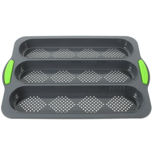 Starfrit Silicone Mini Loaf Pans Set of 3 Baking Green Red Gray Silicone  Body - Office Depot
