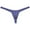 Blue Gray, variant on Botmois Men Solid Spandex Comfy Micro Pouch Thongs Sexy Bikini Tangas Guy String Swimwear Enhanced Pouch Skin Underpants Navy Blue M