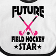 thumbnail image 4 of Inktastic Future Field Hockey Star Girls Baby Bib, 4 of 4