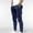 Navy, variant on Men's Casual Cargo Pants Loose Multi Pocket Fitness Sports Wear Comfortable and Breathable Long Pants Sweatpants