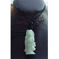thumbnail image 6 of Certified Green Burma Natural A Jade jadeite Pendant Longevity God Peach Dragon Necklace 586948 TN, 6 of 9