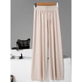 thumbnail image 2 of Women's Loose Knit Drawstring High Waist Solid Wide Leg Pants, 2 of 3