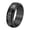 Black, variant on Men's Stainless Steel Personalized Irregularly Ring Anxiety Relieves Strees Ring 8MM Silver Size 8