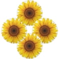 thumbnail image 2 of GZHJMY Sunflower Round Placemats Set of 1, Non-Slip Table Mats Washable Heat Resistant Place Mats for Kitchen Dining Table Home Decor,15.4 Inch, 2 of 7