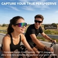 thumbnail image 3 of AI Smart Glasses with 8MP Camera, Open-Ear Headphones with Music & Calls, UV400 for Sports, 3 of 9