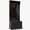 Black 205, variant on Rustic Hall Tree with Shoe Storage Bench for Entryway, White Wood Grain Coat Rack with Shelves and Cabinet for Mudroom