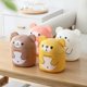 thumbnail image 5 of Mini Countertop Trash Can with Lid, Desk Small Trash Can, Waste Garbage Bin, Room Decoration Big Ears Desktop Wastebasket for Countertop, Vanity, Office or Coffee Table - Pink, 5 of 5