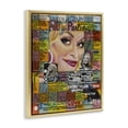 thumbnail image 4 of Stupell Industries Dolly Parton Collage People Drawing Gold Floater Framed Canvas Art Print Wall Art, 17 x 21, 4 of 10