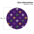 thumbnail image 3 of Bingfone Vintage Purple Mardi Gras Leather Drinks Coasters With Set Of 6,Suitable For Home Kitchen,Coffee Cup Coasters Home Gift, 3 of 9
