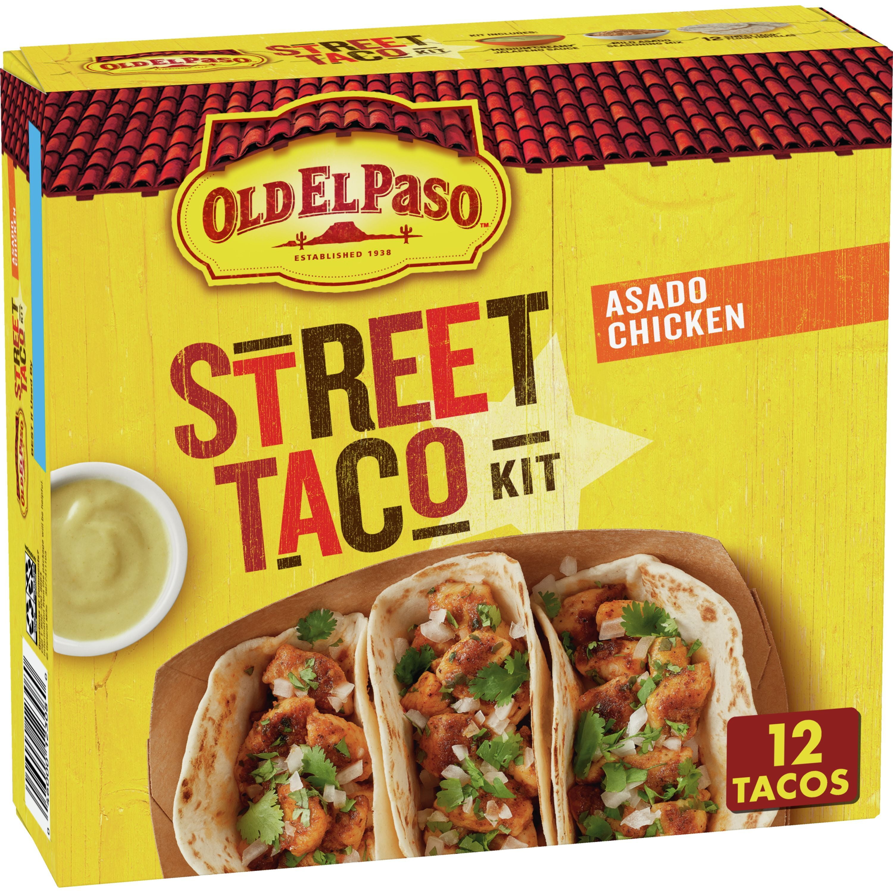 Old El Paso Street Taco Kit, Asado Chicken, 11.3oz