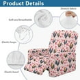 thumbnail image 6 of Renewold Recliner Couch Cover Breathable Reclining Chair Slipcover 4 Pieces Non-Slip Recliner Sofa Cover with Pocket and Elastic Bottom for Valentine's Day Decor, Rooster Chicken Heart, 6 of 8