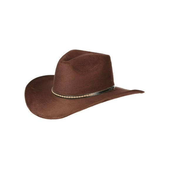 El General Suede Western Hat Dark Brown 44250