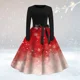 thumbnail image 1 of Disfraz de Cosplay de Navidad para mujer, vestido de princesa de manga larga, vestido de Festival Vintage, vestido Rockabilly, bata de fiesta, 1 of 5