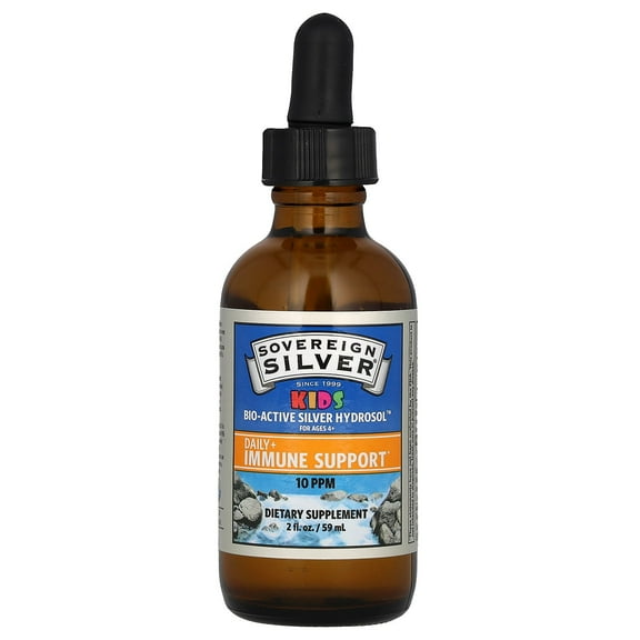 Sovereign Silver Natural Immunogenics Bio-Active Silver for Kids 2 oz Dropper