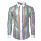 thumbnail image 1 of pstuiky Camisas de invierno de manga larga para hombre, Camisa blusa informal de manga larga con cuello vuelto y botones de patchwork para hombre Tops de talla grande para hombre xxl, 1 of 3