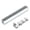 Silver, variant on Stainless Steel Guitar Slide Tone Bar with 4PCS Finger Pick Electric Guitar Accessories, Silver