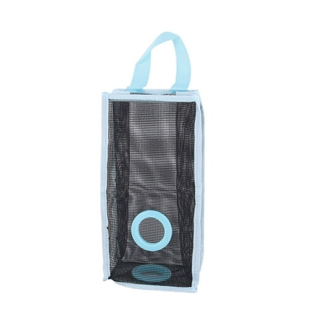 Home Pvc Mesh Wall Hanging Grocery Bag Holder Dispenser Container