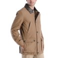 thumbnail image 3 of LONDON FOG Mens Brown Peacoat S, 3 of 5
