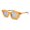 Orange Frame Light Gray, variant on Retro Sunglasses for Women and Men Small Frame AC Lens Sun Visor Protection Literary Box Sunglasses Personalized Eyewear