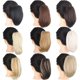thumbnail image 5 of Extensión de coleta rubia de 25 cm con clip, cabello sintético liso con mezcla natural y aumento de volumen., 5 of 5