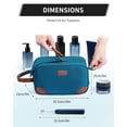 thumbnail image 4 of WANDF Large Toiletry Bag for Men,Toiletry Bag Travel with 10 Securing Band,Water-Resistant Wide Opening Dopp Kit Shave Bag with Wet Pocket,Cosmetic Organizer Makeup Bag(Cyan-A), 4 of 9