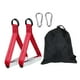 thumbnail image 1 of Asas de ejercicio antideslizantes para poleas de máquinas de cable, gimnasio en casa y levantamiento de pesas rojo, 1 of 8